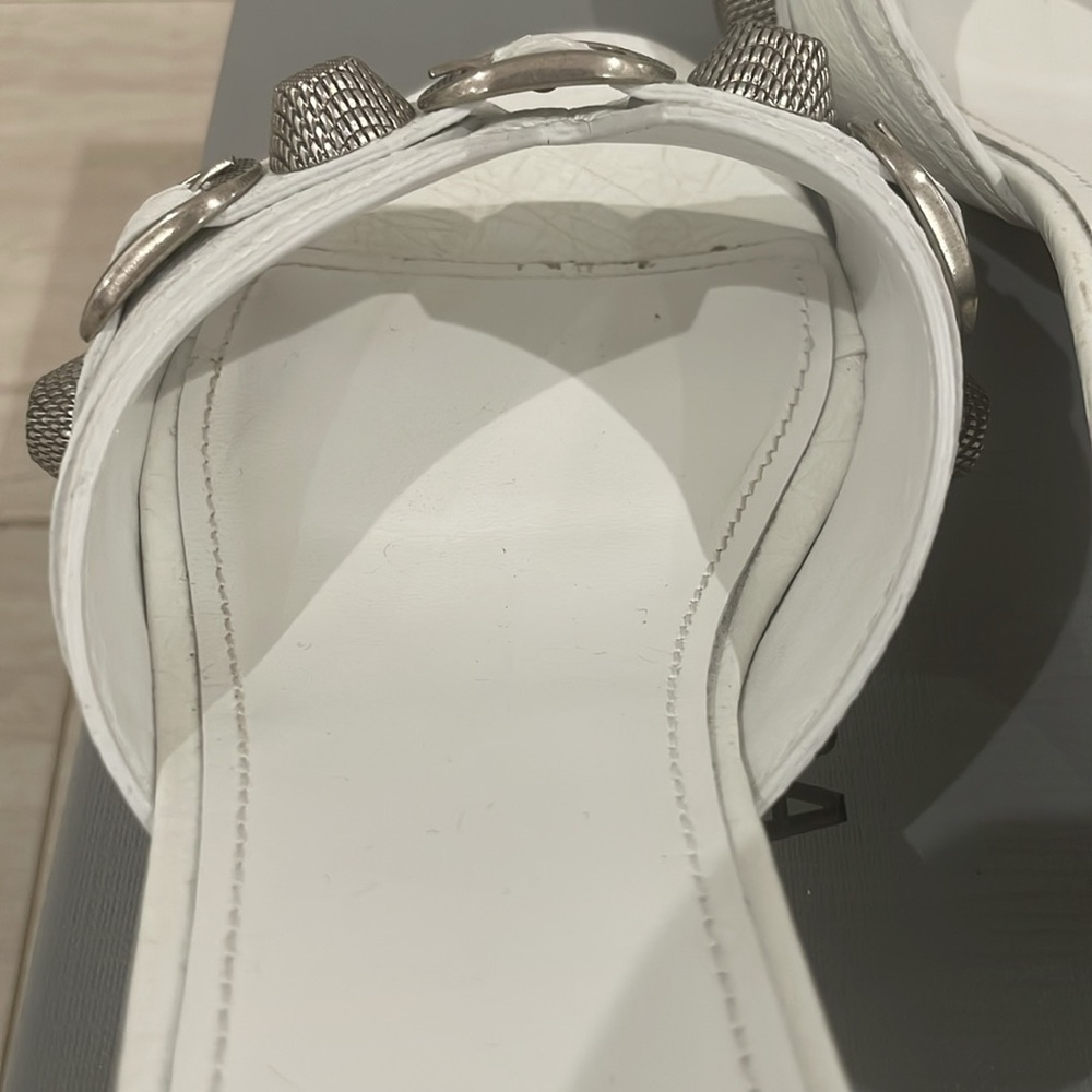 Balenciaga Cagole Mule in White Size 7.5 - Picture 11 of 15
